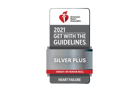 PMC earns Silver Plus Quality Achievement Award for heart failure.